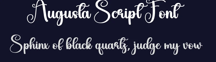 Augusta Script Font by creativeletter — Script Handwritten Font — thumbnail 2