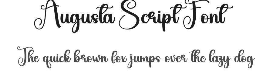 Augusta Script Font by creativeletter — Script Handwritten Font