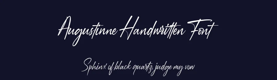 Augustinne Handwritten Font by NUGS — Script Handwritten Font — thumbnail 2