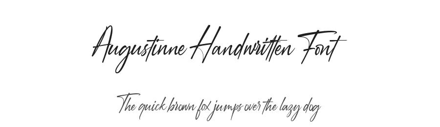 Augustinne Handwritten Font by NUGS — Script Handwritten Font