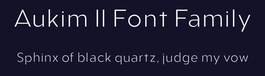 Aukim II Font Family by Aukimvisuel — Display Font — thumbnail 2