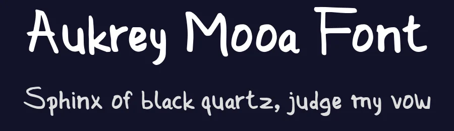 Aukrey Mooa Font by madeDeduk — Script Handwritten Font — thumbnail 2