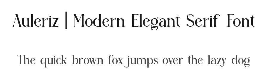 Auleriz || Modern Elegant Serif Font by ErmediaStudio — Display Font