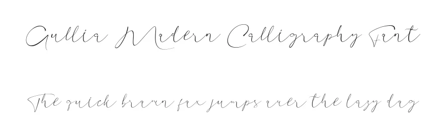 Aullia Modern Calligraphy Font by GlyphStyle — Script Handwritten Font