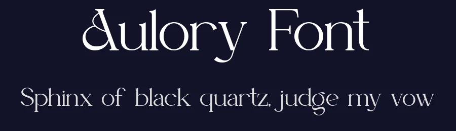 Aulory Font by ErmediaStudio — Serif Font — thumbnail 2