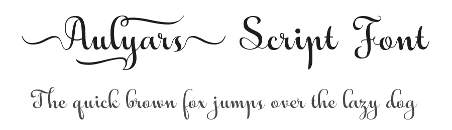 Aulyars Script Font by Situjuh Nazara — Script Handwritten Font