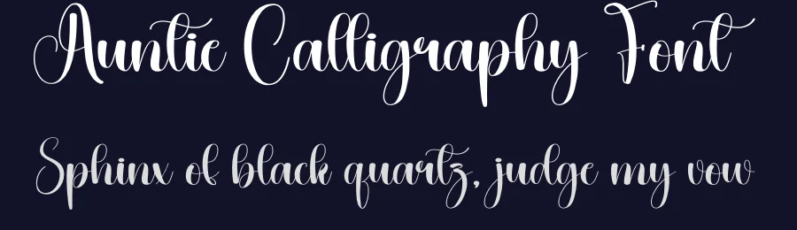 Auntie Calligraphy Font by creativeletter — Script Handwritten Font — thumbnail 2