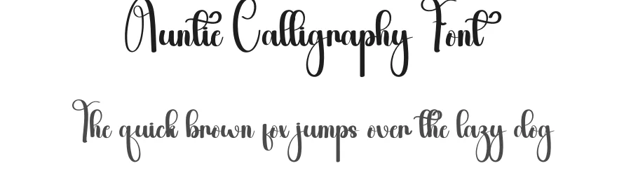 Auntie Calligraphy Font by andikastudio — Script Handwritten Font