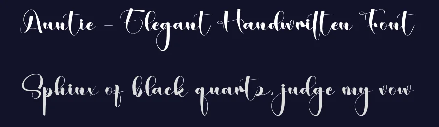 Auntie – Elegant Handwritten Font by creativeletter — Script Handwritten Font — thumbnail 2