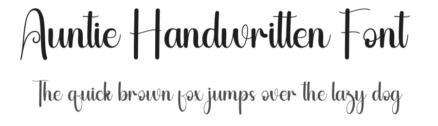 Auntie Handwritten Font by andikastudio — Script Handwritten Font