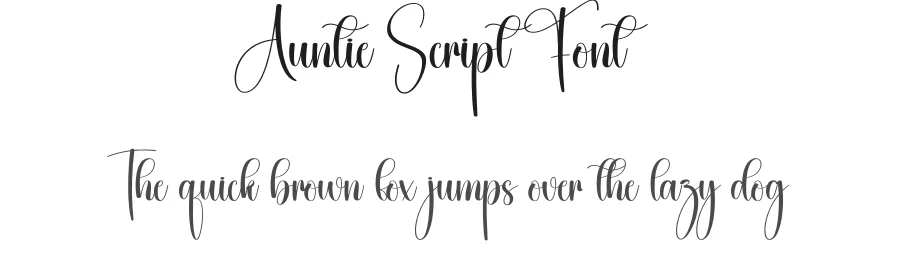 Auntie Script Font by creativeletter — Script Handwritten Font