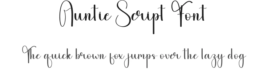 Auntie Script Font by andikastudio — Script Handwritten Font