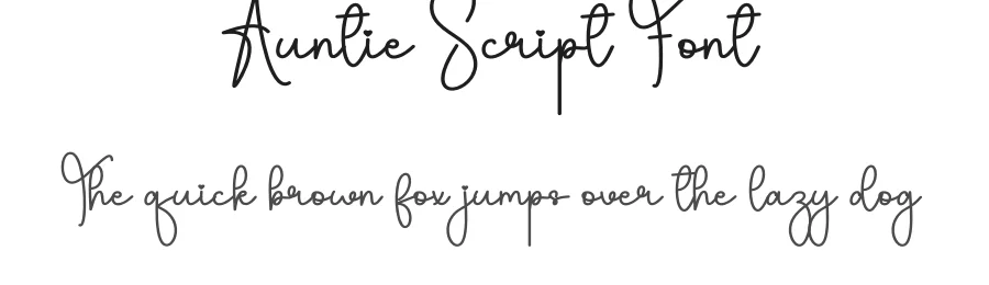 Auntie Script Font by andikastudio — Script Handwritten Font