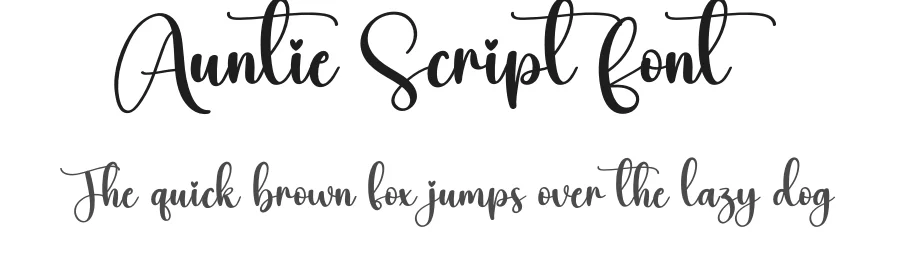 Auntie Script Font by creativeletter — Script Handwritten Font