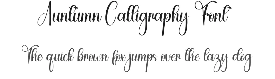 Auntumn Calligraphy Font by andikastudio — Script Handwritten Font