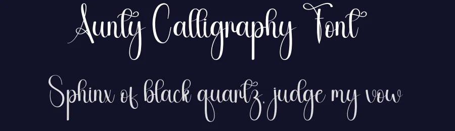 Aunty Calligraphy Font by andikastudio — Script Handwritten Font — thumbnail 2