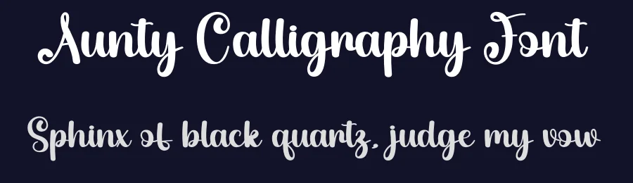 Aunty Calligraphy Font by creativeletter — Script Handwritten Font — thumbnail 2