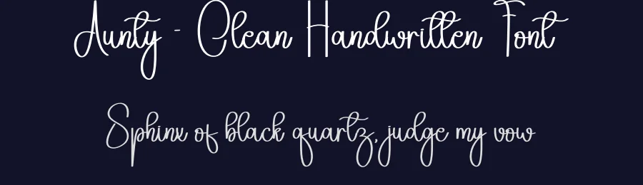 Aunty – Clean Handwritten Font by andikastudio — Script Handwritten Font — thumbnail 2