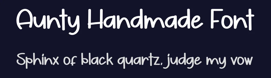 Aunty Handmade Font by andikastudio — Display Font — thumbnail 2