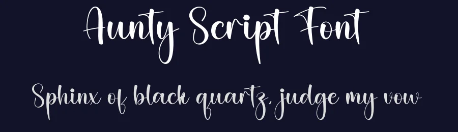 Aunty Script Font by creativeletter — Script Handwritten Font — thumbnail 2