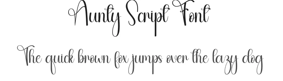 Aunty Script Font by andikastudio — Script Handwritten Font