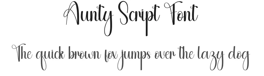 Aunty Script Font by andikastudio — Script Handwritten Font