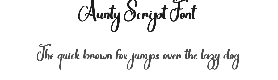 Aunty Script Font by andikastudio — Script Handwritten Font