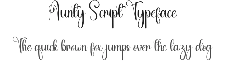 Aunty Script Typeface by andikastudio — Script Handwritten Font
