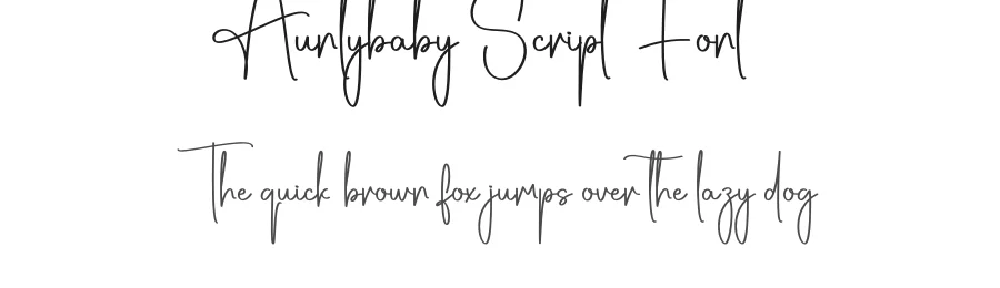 Auntybaby Script Font by creativeletter — Script Handwritten Font