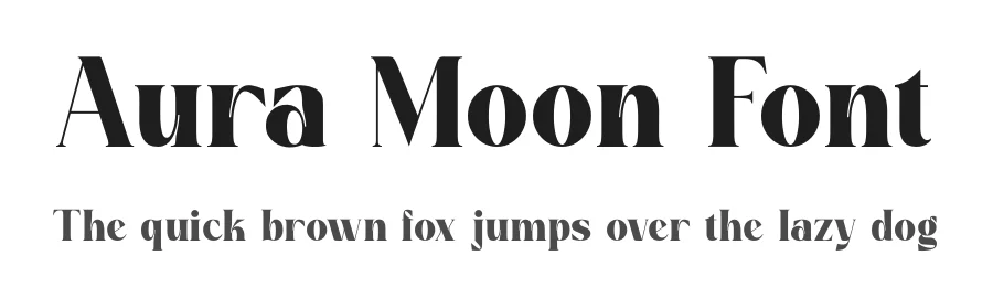 Aura Moon Font by Zafiratype — Serif Font