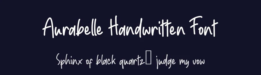 Aurabelle Handwritten Font by Hanaksara.Studio — Script Handwritten Font — thumbnail 2
