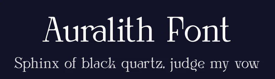 Auralith Font by Rismatype — Display Font — thumbnail 2