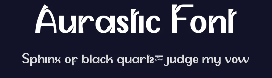 Aurastic Font by edricstudio — Display Font — thumbnail 2