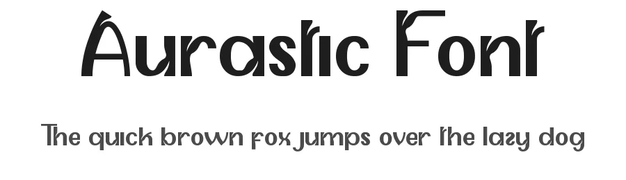 Aurastic Font by edricstudio — Display Font