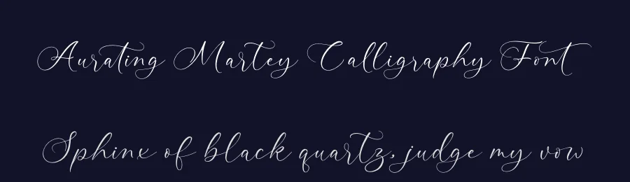Aurating Martey Calligraphy Font by stylishtype.co — Script Handwritten Font — thumbnail 2