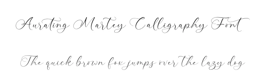 Aurating Martey Calligraphy Font by stylishtype.co — Script Handwritten Font