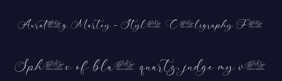 Aurating Martey – Stylish Calligraphy Font by stylishtype.co — Script Handwritten Font — thumbnail 2