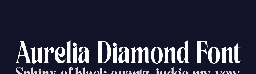 Aurelia Diamond Font by alit design — Display Font — thumbnail 2