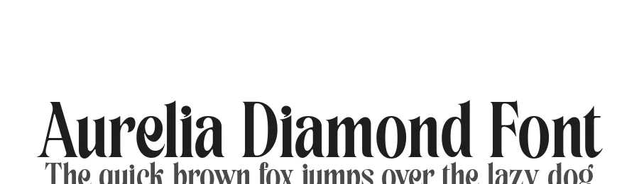 Aurelia Diamond Font by alit design — Display Font