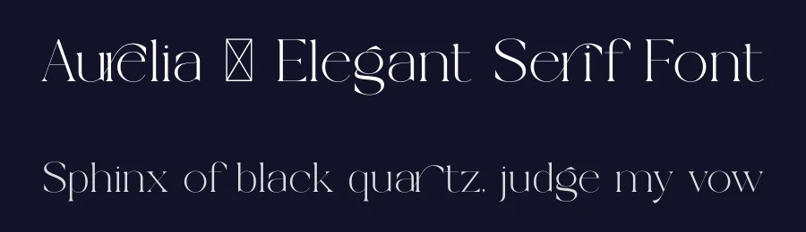 Aurelia – Elegant Serif Font by SURATMI — Serif Font — thumbnail 2