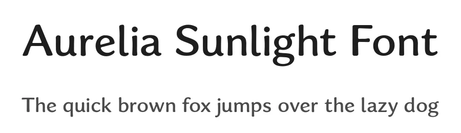 Aurelia Sunlight Font by Letterhanna Studio — Sans Serif Font