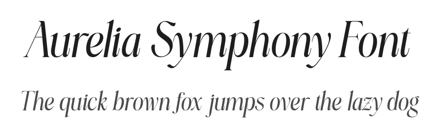 Aurelia Symphony Font by saemoon creative — Serif Font