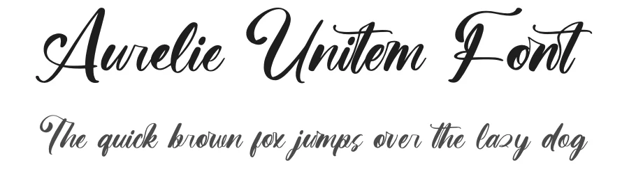 Aurelie Unitem Font by letterenastudios — Script Handwritten Font