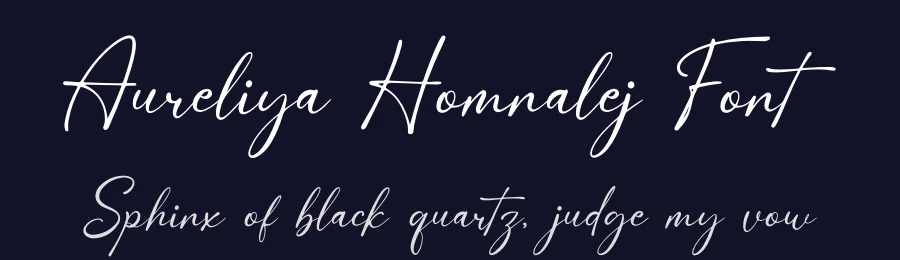 Aureliya Homnalej Font by Denustudios — Script Handwritten Font — thumbnail 2