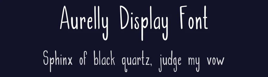 Aurelly Display Font by 607469 — Sans Serif Font — thumbnail 2