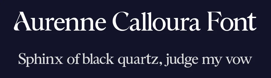 Aurenne Calloura Font by Creacy Studio — Serif Font — thumbnail 2
