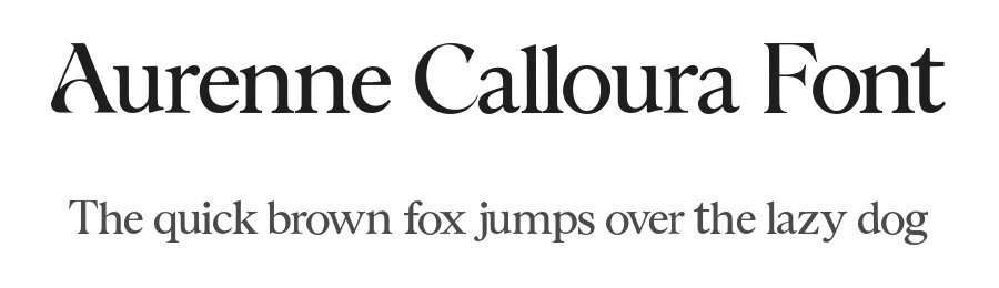 Aurenne Calloura Font by Creacy Studio — Serif Font