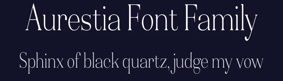 Aurestia Font Family by Mj Studio — Serif Font — thumbnail 2