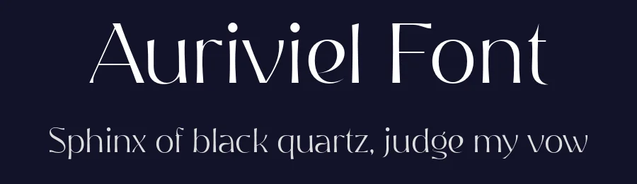 Auriviel Font by Plotomad — Display Font — thumbnail 2