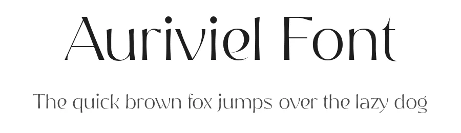Auriviel Font by Plotomad — Display Font
